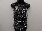 Dance  Costume Weissman 5145 Black Large Child Jazz Tank Gymnastics Nylon Cheer