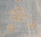 Bath Towels   Hand 3-piece Set 100  Cotton Welspun Blue Snowflakes Vintage 