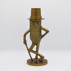 Mr  Peanut Planters Gold Metal Coin Bank Piggy Bank American Character Decor