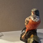 Robin Bird Figurine Hand Painted Decorative Sculpture Collectible