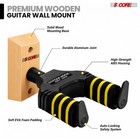5core Guitar Wall Mount Hanger Adjustable Display Hook Holder Hardwood Base