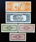 Philippines  Central Bank  Lot Of 5 Notes  10 Centavos To 20 Pesos  1949  Vf