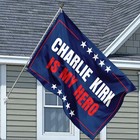 Charlie Kirk House Flag Justice For Charlie Kirk Freedom Flag Patriot Banner