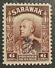 Travelstamps  Sarawak Stamps Scott  163 Mint  Og  Hinged  6c Crown Op Stamp Mogh