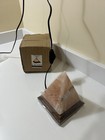 Himalayan Pink Salt Lamp Pyramid   Natural Crystal Rock Lamp   Handcrafted 6inch