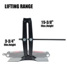 Hyper Tough T10152w Universal Vehicle Scissor Jack  1 5 Ton Black