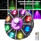 200w Laser Rgbw Led Moving Head Light Disco Stage Lighting Beam Dmx512 Party Dj