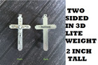 Faith Cross Crucifix Jesus Fatima Pray Medal On 925 Sterling Silver 18  Necklace