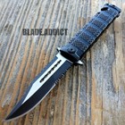 8 5  Elitedge Black Spring Open Assisted Tactical Folding Pocket Knife Edc Blade