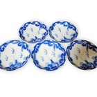 Imari Antique Meiji Period Porcelain Plate Set 5 Japanese Dish Dragon 6 1 Inch