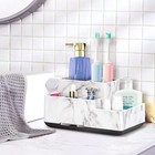 Toothbrush Holder bathroom Organizer Countertop  5 Compartments Multifunctional 