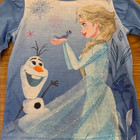 Disney Frozen Girls Long Sleeve Flame Resistant Elsa And Olaf Pajama Top Size 4