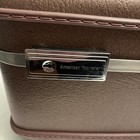 Vtg American Tourister Train Cosmetic Case Adjustable Mirror No Tray Violet Read