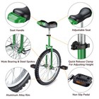20  Wheel Unicycle Skidproof Butyl Steel Mountain Tire Balance Cycling Exercise
