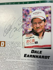 1990 Nascar Daytona 500 Program - 10x Autographed  dale Earnhardt  Dick Trickle 