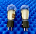 Two Philco Type 45 Vacuum Tubes 245 Globe   Foil Getter Triangle Mica 1932 Dates