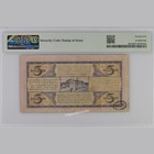 Netherlands Indies 1929 Coen Series 5 Gulden Pmg 25 P-69c Indonesia Banknote