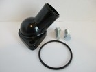 Sbc Bbc Chevy 45deg Black Water Neck Thermostat Housing 265-327-350 454  9228blk
