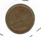 1935 Canadian Circulated George V One  Small Cent Coin 