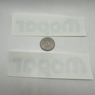 Lot Of 2 Vintage Mopar Sticker Teal Original Racing Parts Decal 1 5  X 5  Nos