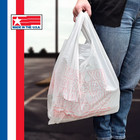 1000ct White T-shirt Bags 11 5x6 5x22 Plastic Grocery Shopping - Free Shipping