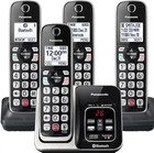 Panasonic - Kx-tgd864s Link2cell Dect 6 0 Expandable - - Black With Silver Rim