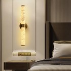Alabaster Wall Sconces  24  Brass Wall Sconce  Cylinder Natural 1-24in Gold