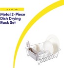 Dish Drying Rack   Cutlery Holder 2 Piece Set