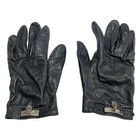 Auth Hermes - Black Silver Leather Hardware Women s Gloves