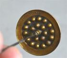  Antique Hat Pin Top 1 5 Rhinestone Clear green 9 In Victorian Original 19th 