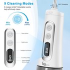 Jngoods Water Dental Flosser Oral Irrigator  300ml Rechargeable Water Flosser