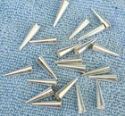 End Cones Bead Necklace Ends Sterling Silver 3 4  X 6mm Usa Made
