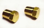 2pcs 1 8 Inch Male Npt Cored Hex Head Plug Brass Pipe Fitting Npt Fuel Water Air