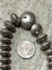 Vintage Native American Navajo Pearls Graduated Saucer Necklace 26   
