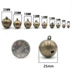 Antiqued Bronze Brass Metal Jingle Bells Diy Charms Craft 6mm To 25mm Bells