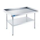 Work Table With Backsplash And Sidesplashes   Stainless Steel Prep Table 30 x60 