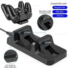 Ps4 Dual Controller Charging Dock Station Usb Charger Stand For Playstation 4