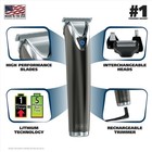 Wahl Usa Stainless Steel Lithium Ion 2 0  Slate Beard Trimmer For Men - Elect   