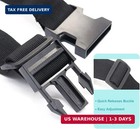 Luggage Straps For Suitcases  Travel Belt Multiple Connector  2 Pack Black   Thi