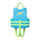 Speedo Kids Swimming Life Jacket Vest Pfd Uscg Approved 3-8 Years Blue green