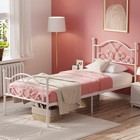 Weehom Twin Bed Frames  Modern Twin Size Metal Bed Frames For Kids Girls  No Box