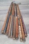 10 Antique Vintage 1895 To 1910 Smooth Face Hickory Wood Shaft Golf Clubs