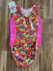 Gk Elite Gymnastics Leotard Gk Stars Amazing Colors Child Size Medium New