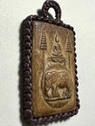 Phra Somdej On Elephant Lp Rare Old Thai Buddha Amulet Pendant Magic Ancient 5