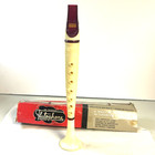 Vintage 1950 s Thompson Flutophone Flute Red White Trophy Music Co Chromatic 