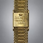 Vintage Dutchess 1 20 Gold Filled Mesh Ladies Watch Band Red Accent Bracelet Usa
