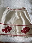 3 Vtg  50   s Kitchen Aprons 1 Half   2 Full Aprons Embroid  Cross Stitch Smocking