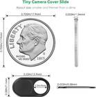 Laptop Camera Cover Slide  Metal 0 023 Inch Ultra-thin  2 Packs   Web Webcam Cov