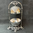 Antique Meriden Co Victorian Silver Plated Covered Butter Butler Butter Dish