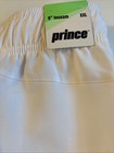 Prince Tennis Match 9 shorts White Terry Lined Pockets Men   s Xxl